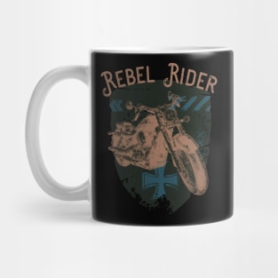 Rebel Rider Motorcycle Vintage Biker Mug